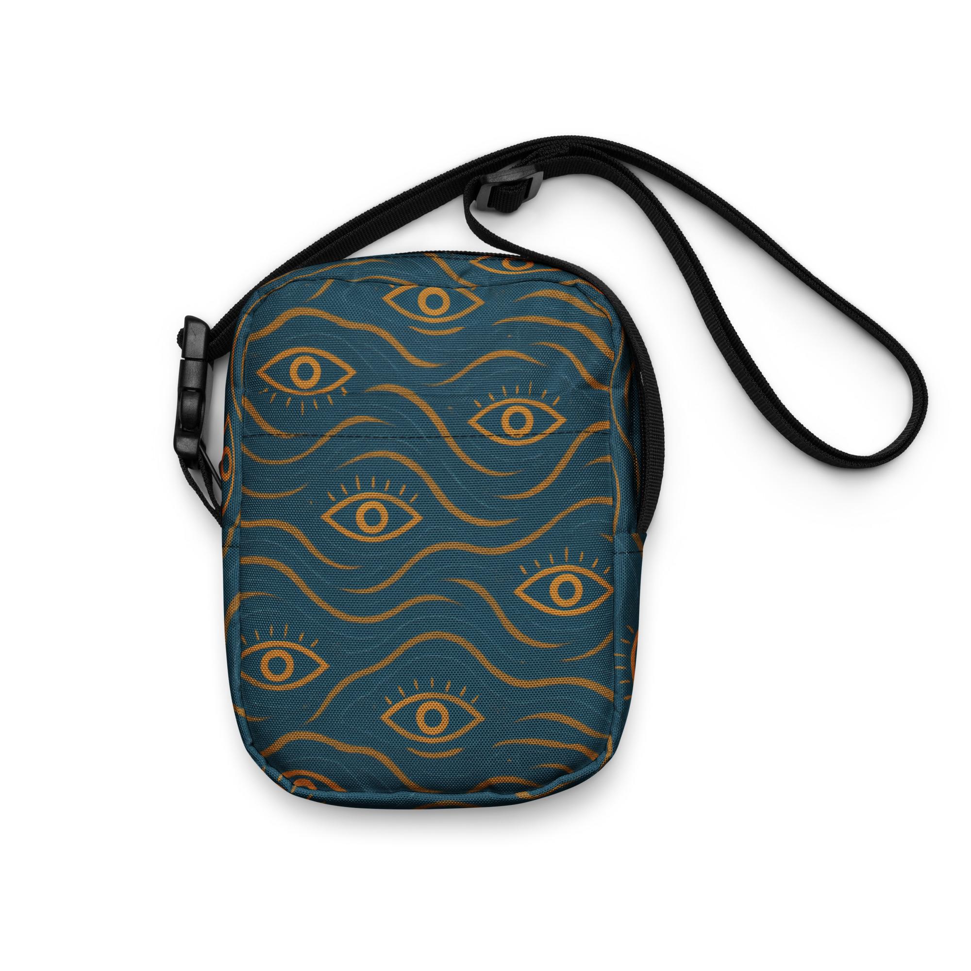 MYKA’RA: Star-Eye Continuum™ – Utility crossbody bag – Green & Gold - Image 7