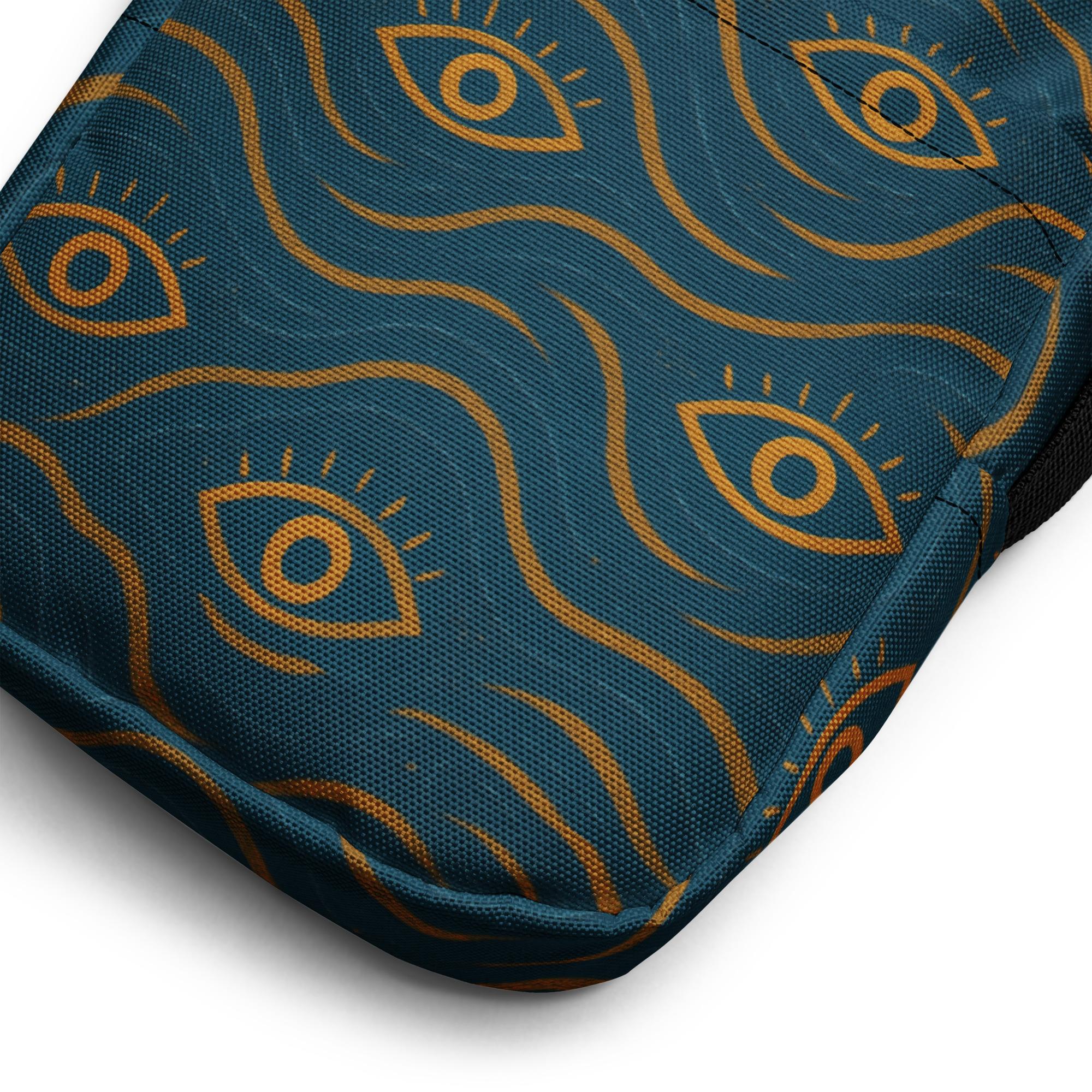MYKA’RA: Star-Eye Continuum™ – Utility crossbody bag – Green & Gold - Image 2