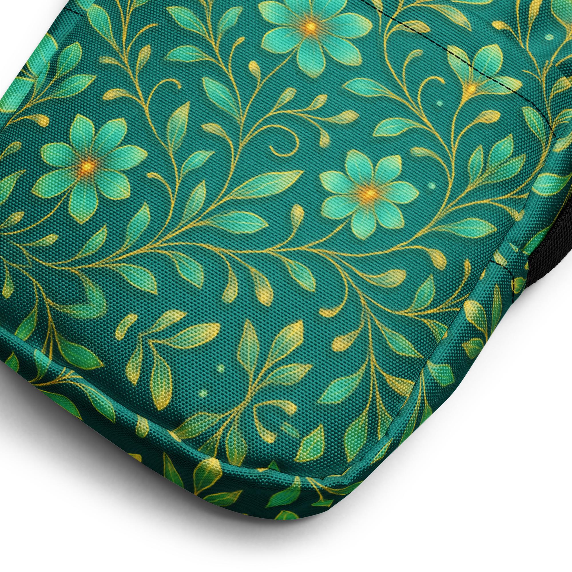 ELYNDRIA™: Mirror Garden Flow™ – Utility crossbody bag – Green - Image 3
