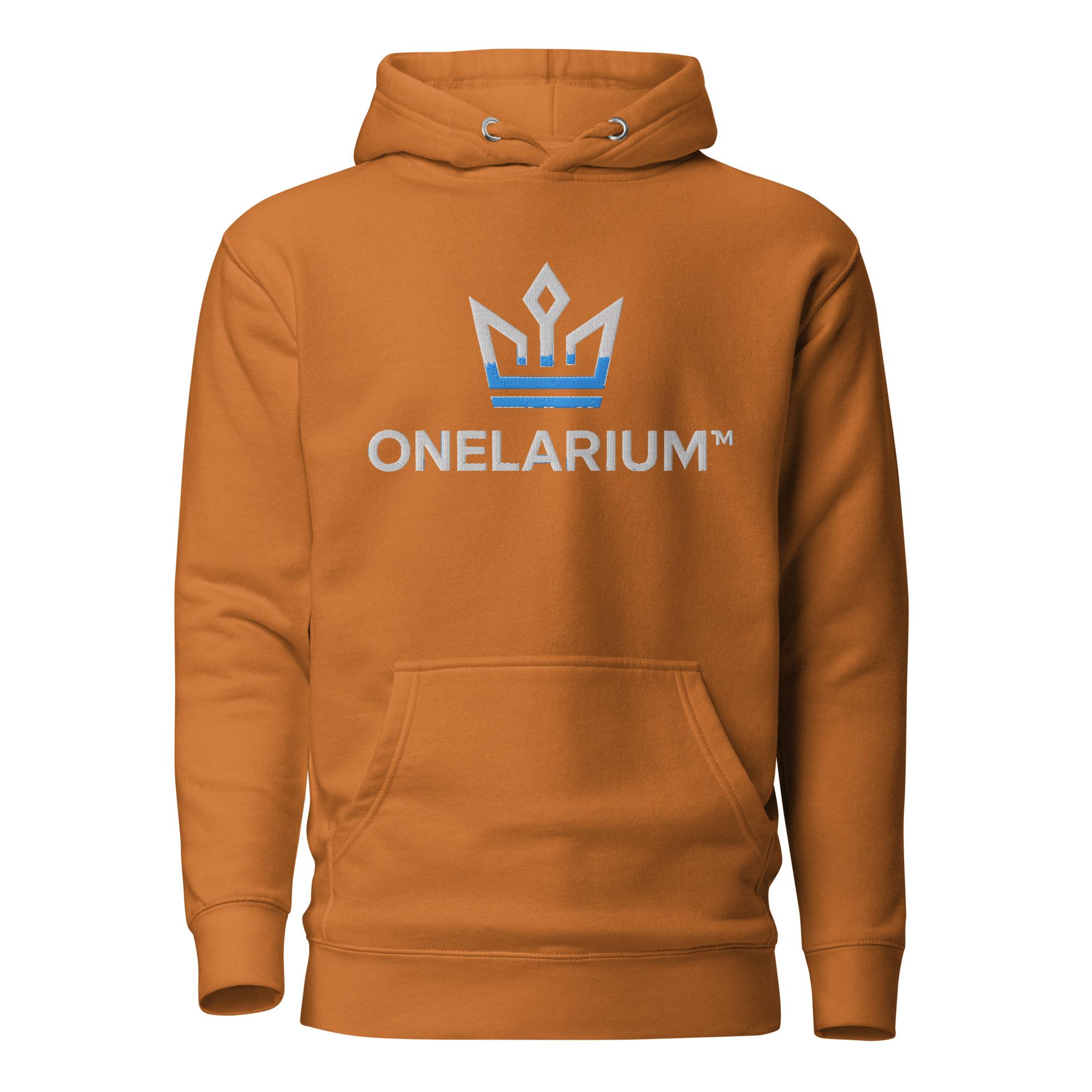 Onelarium: Design 01 – Unisex Hoodie – White & Aqua - Image 21