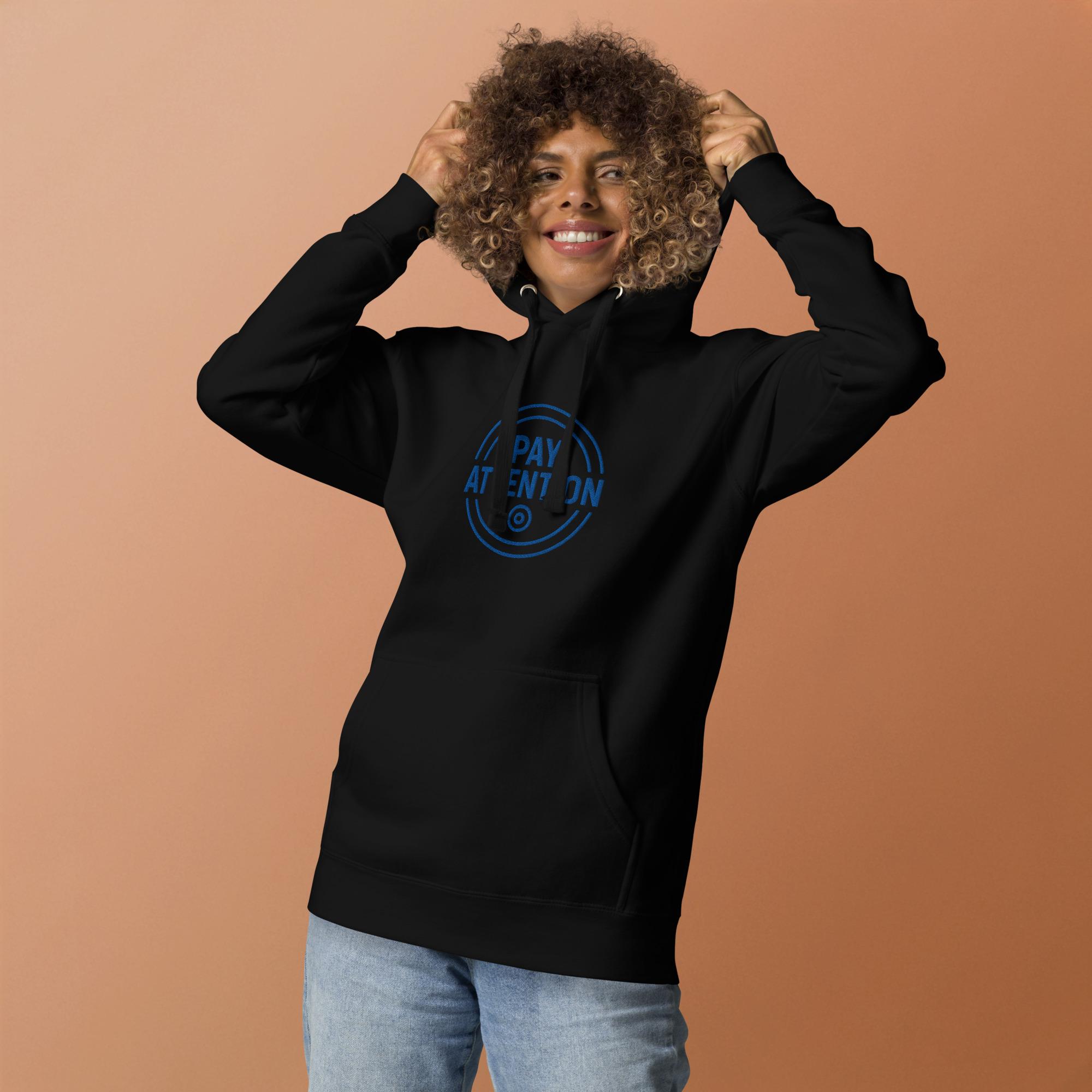 Pay Attention: To Your Circle 01 – Unisex Hoodie – Royal Blue - Image 2