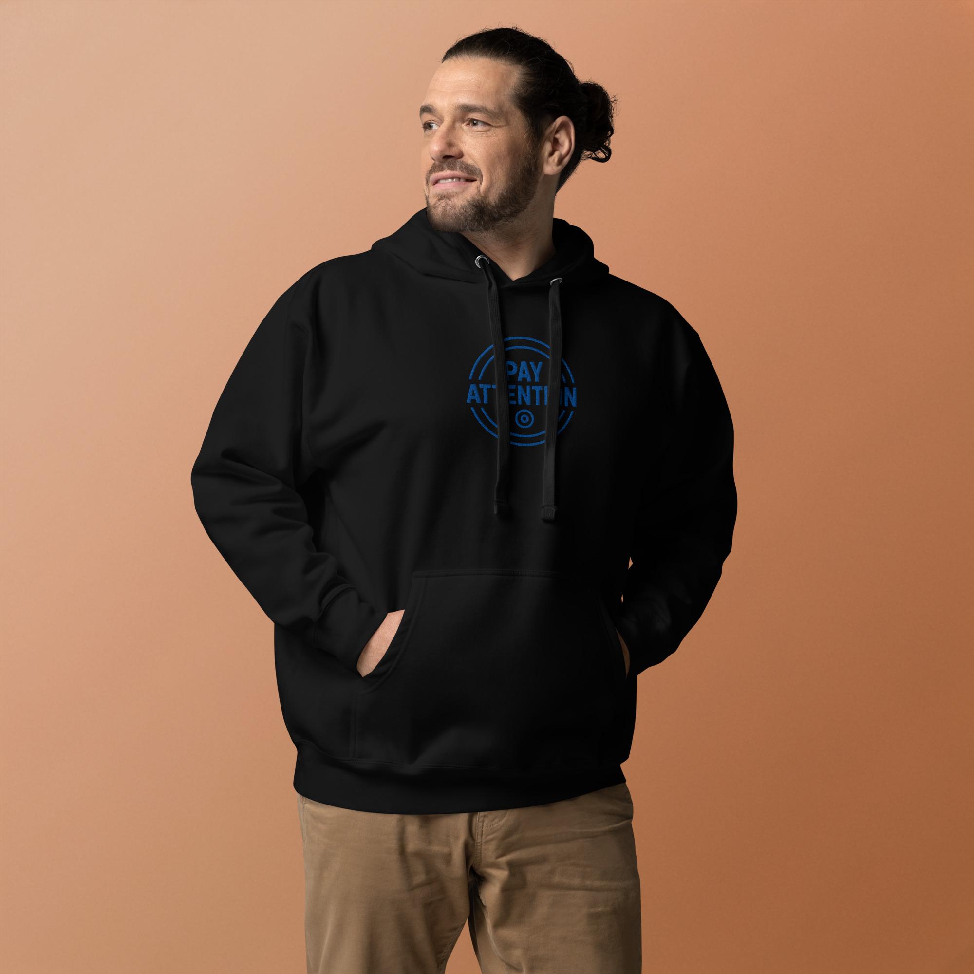 Pay Attention: To Your Circle 01 – Unisex Hoodie – Royal Blue - Image 3
