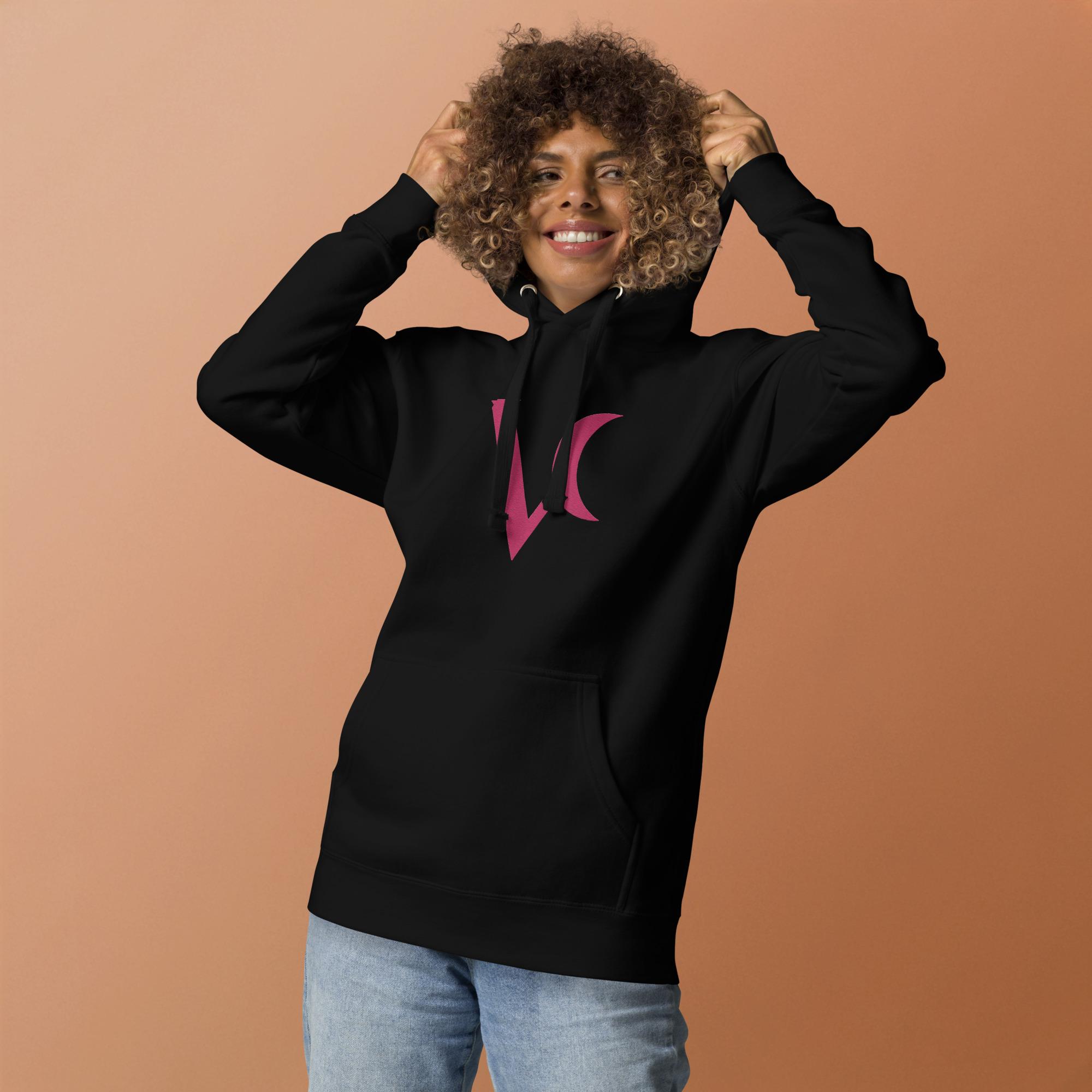 Varéluna: The VARÉ Crest™ – Unisex Hoodie – Pink - Image 2