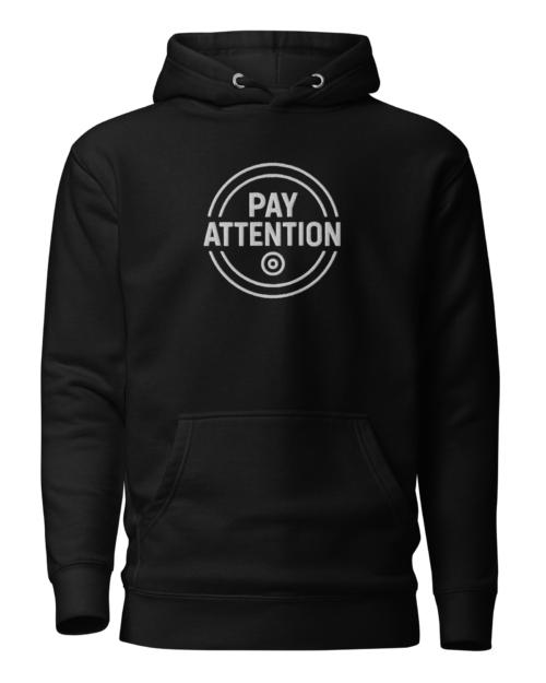 Pay Attention: To Your Circle 01 – Unisex Hoodie – White