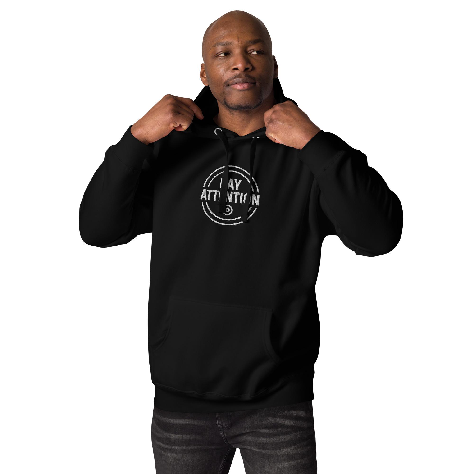 Pay Attention: To Your Circle 01 – Unisex Hoodie – White - Image 3