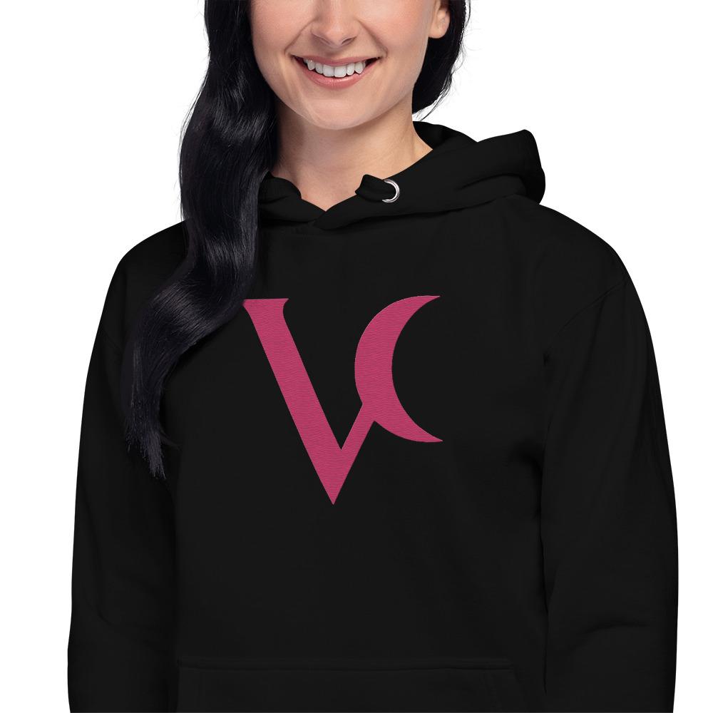 Varéluna: The VARÉ Crest™ – Unisex Hoodie – Pink - Image 3