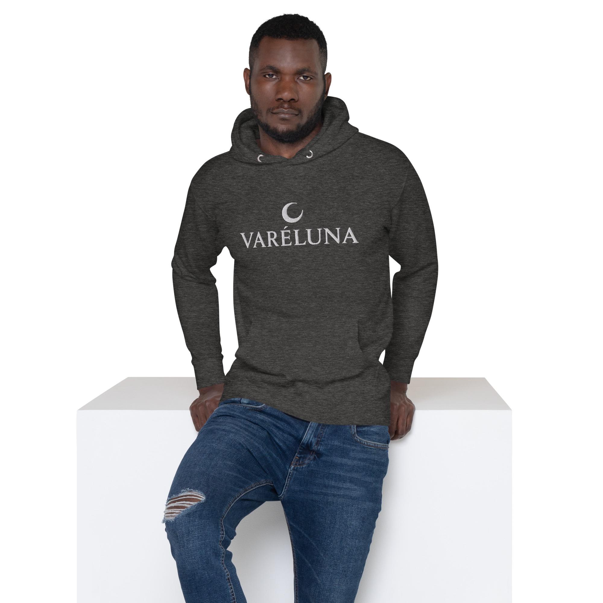 Varéluna: Signature Crest™ – Unisex Hoodie – White - Image 8
