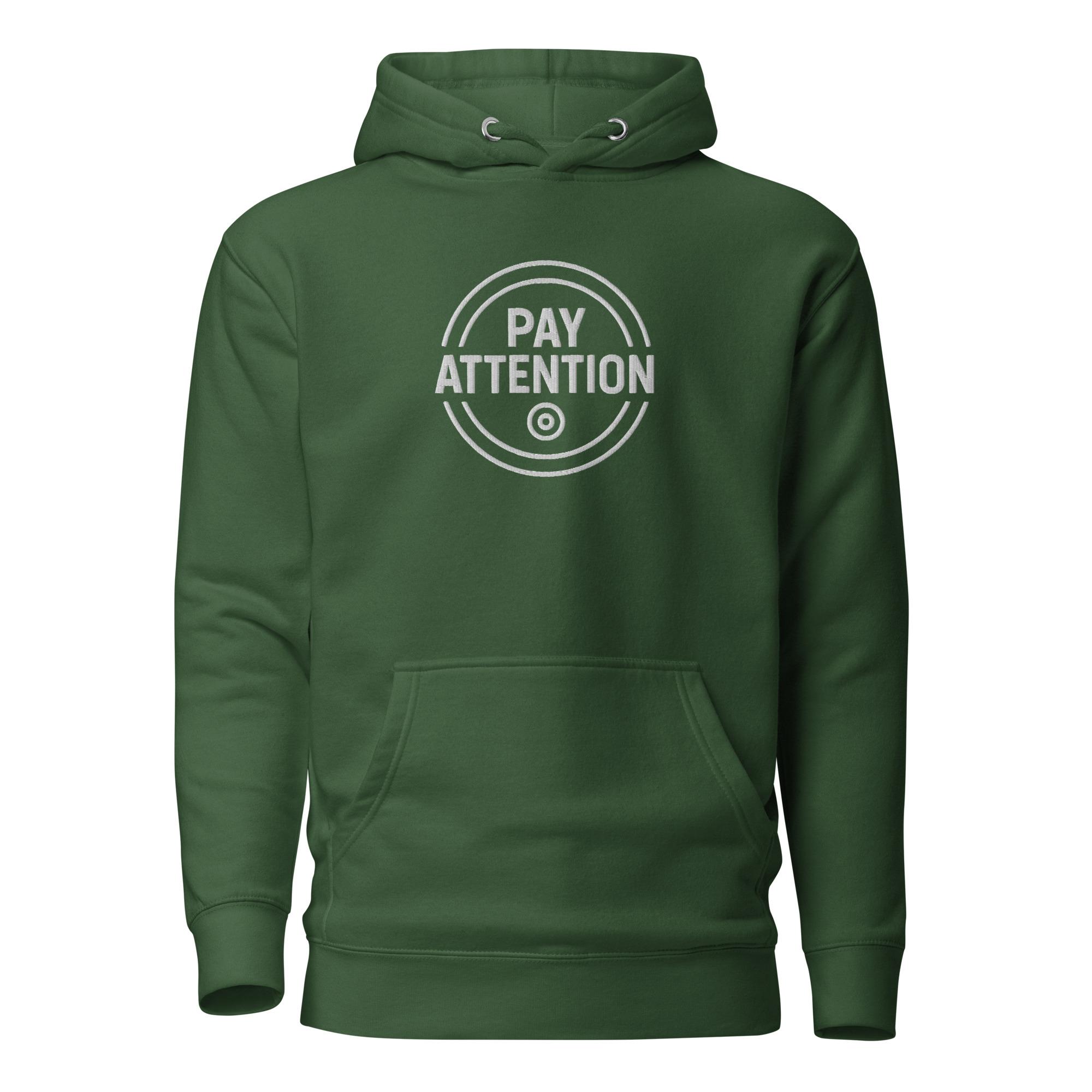 Pay Attention: To Your Circle 01 – Unisex Hoodie – White - Image 18