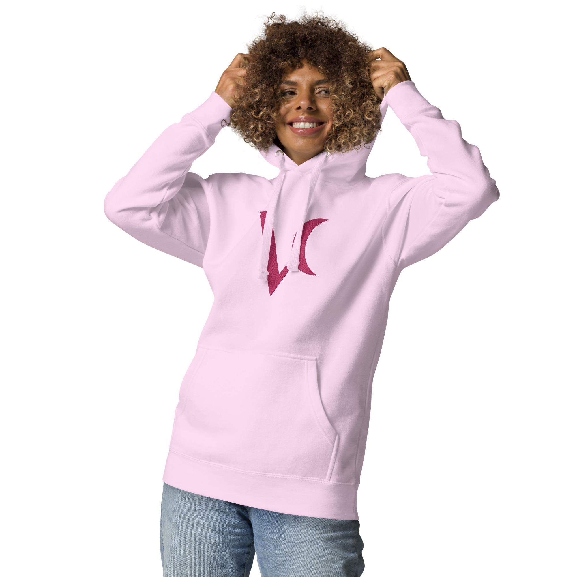 Varéluna: The VARÉ Crest™ – Unisex Hoodie – Pink - Image 5