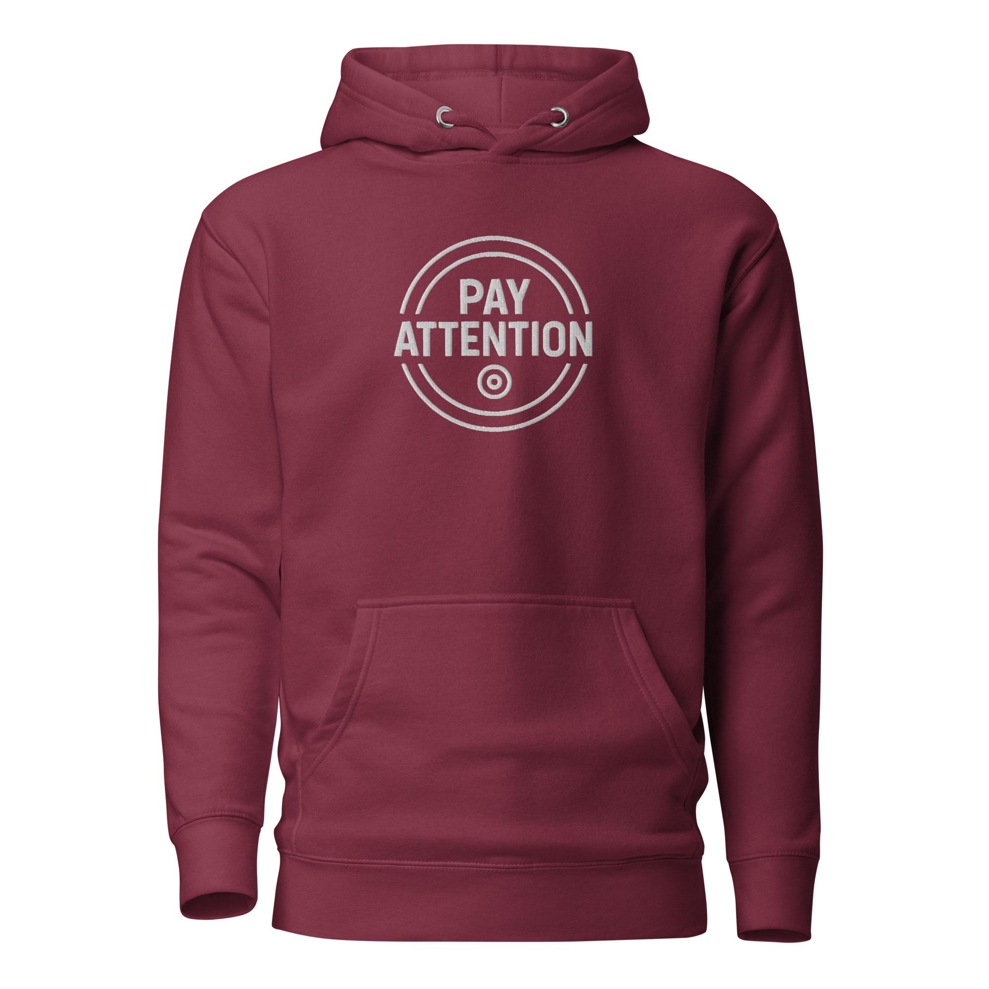 Pay Attention: To Your Circle 01 – Unisex Hoodie – White - Image 8
