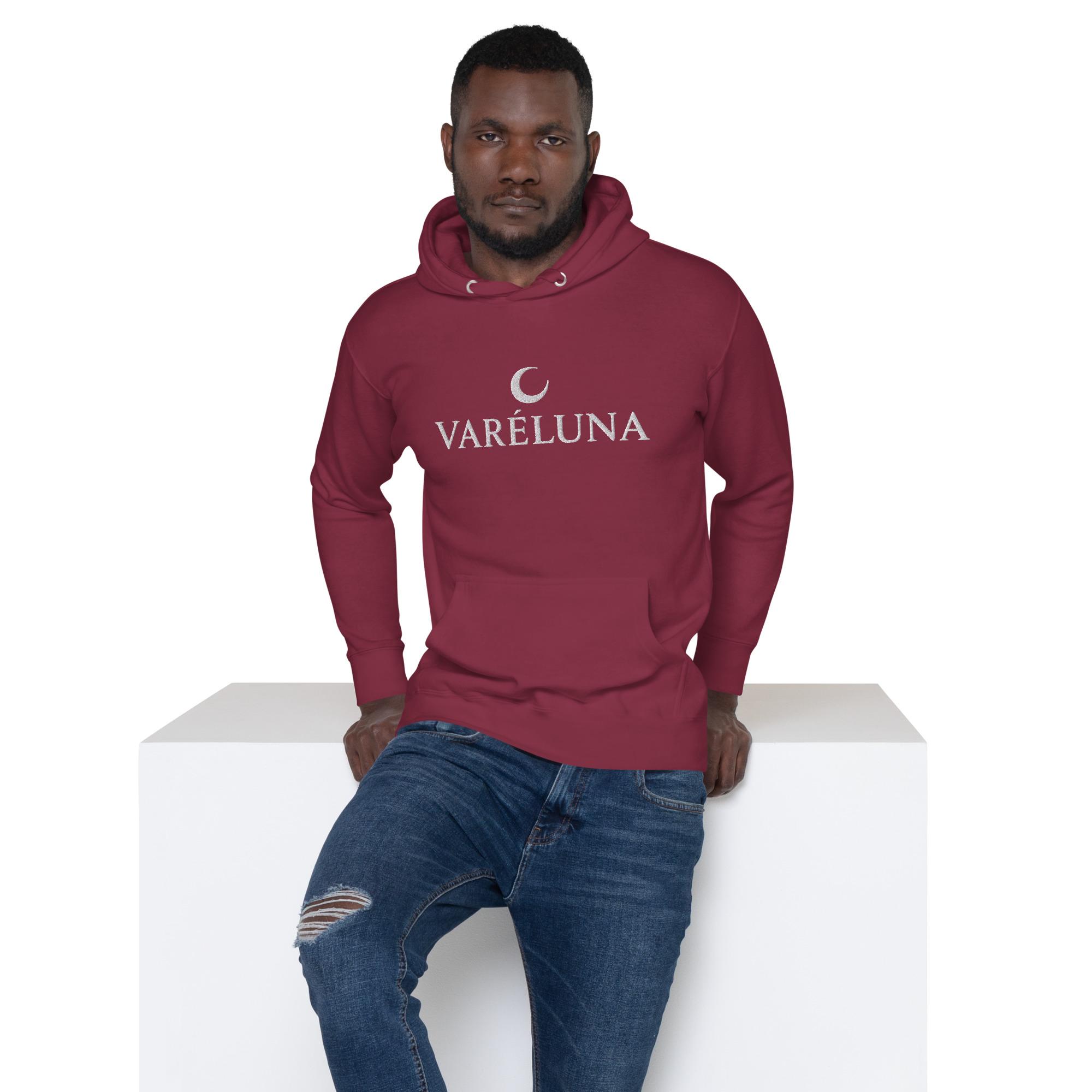 Varéluna: Signature Crest™ – Unisex Hoodie – White - Image 5