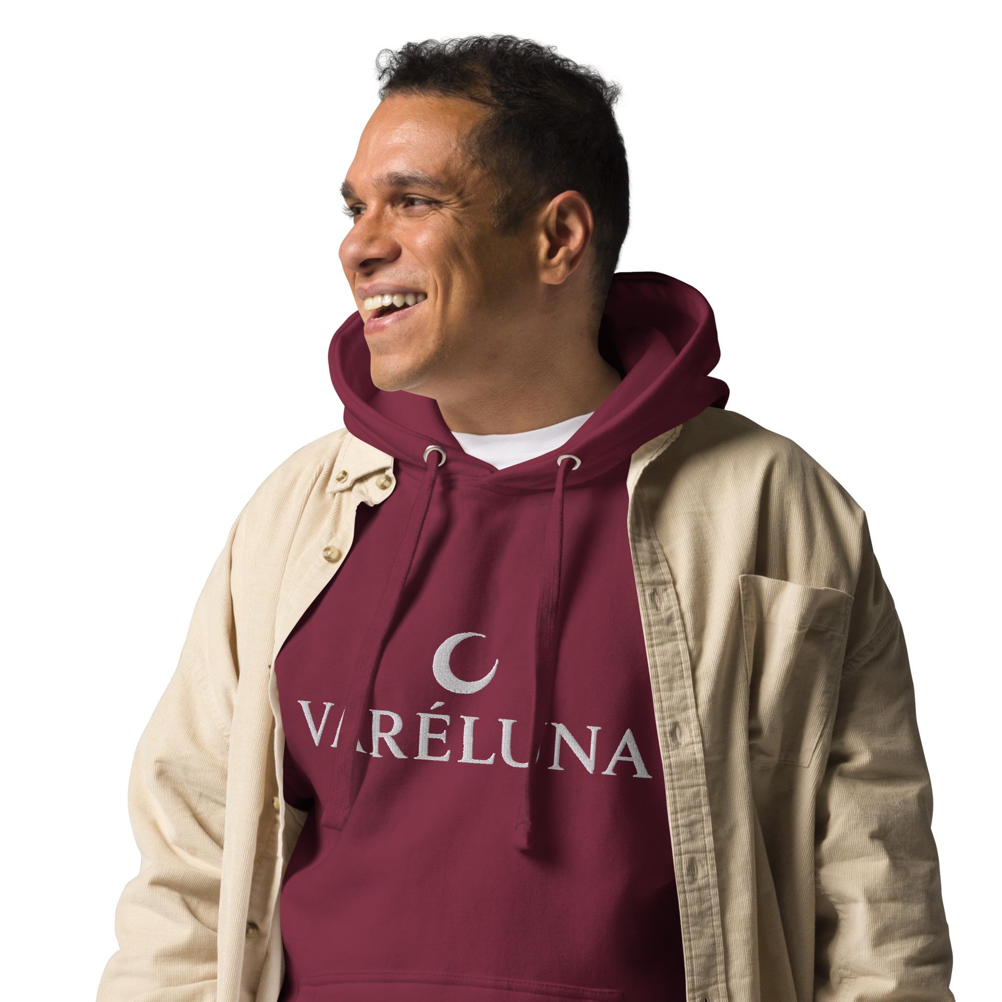 Varéluna: Signature Crest™ – Unisex Hoodie – White - Image 6