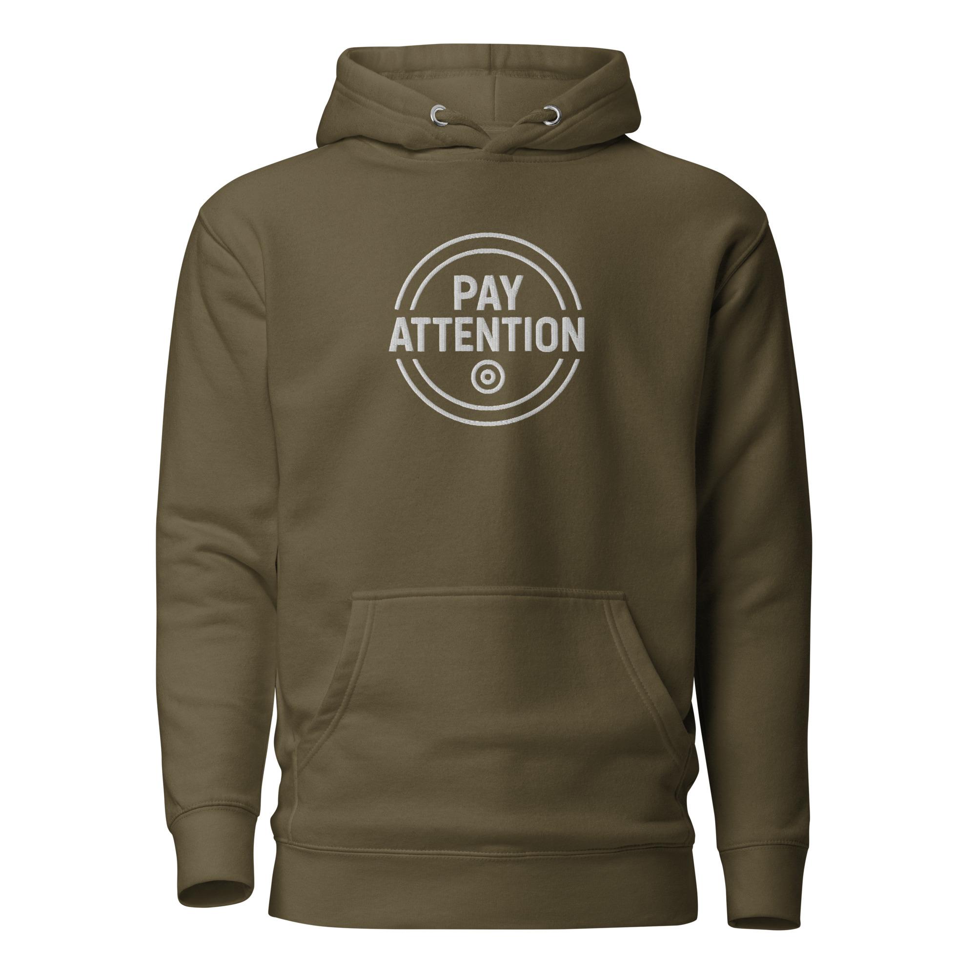 Pay Attention: To Your Circle 01 – Unisex Hoodie – White - Image 20