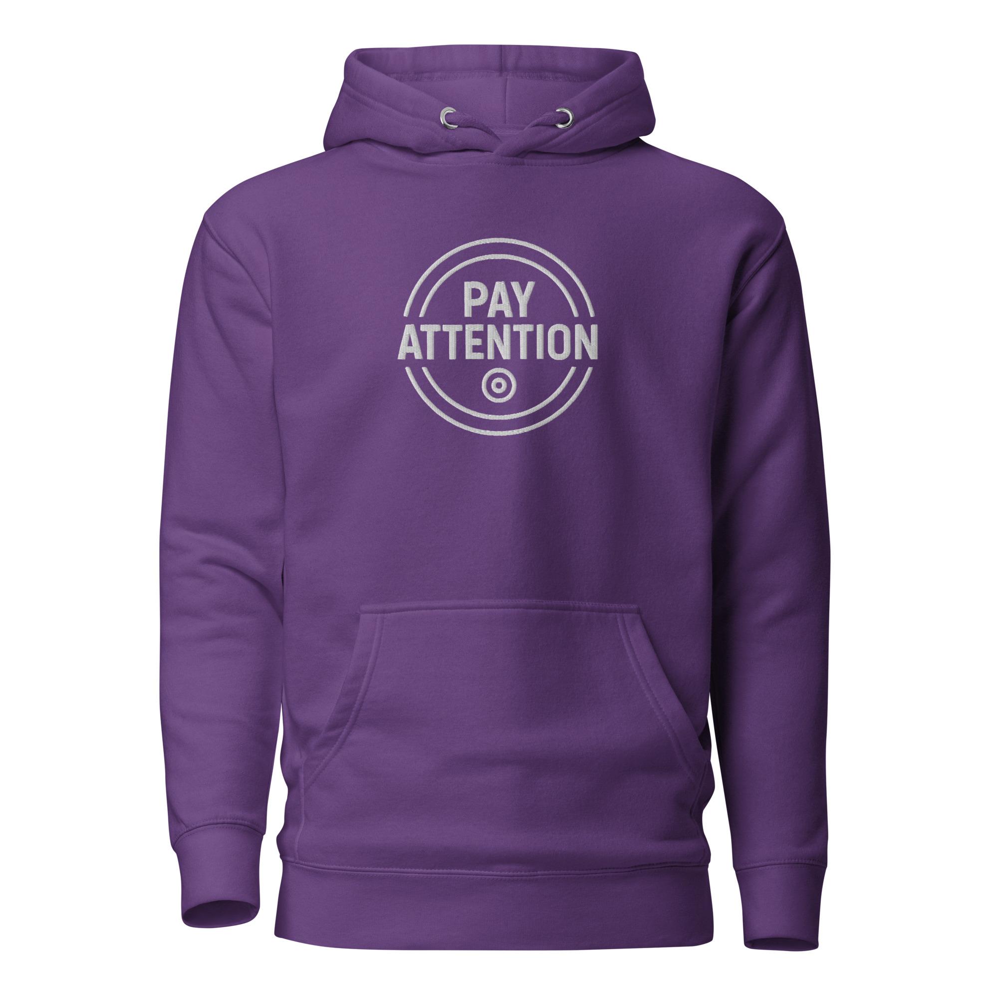 Pay Attention: To Your Circle 01 – Unisex Hoodie – White - Image 16