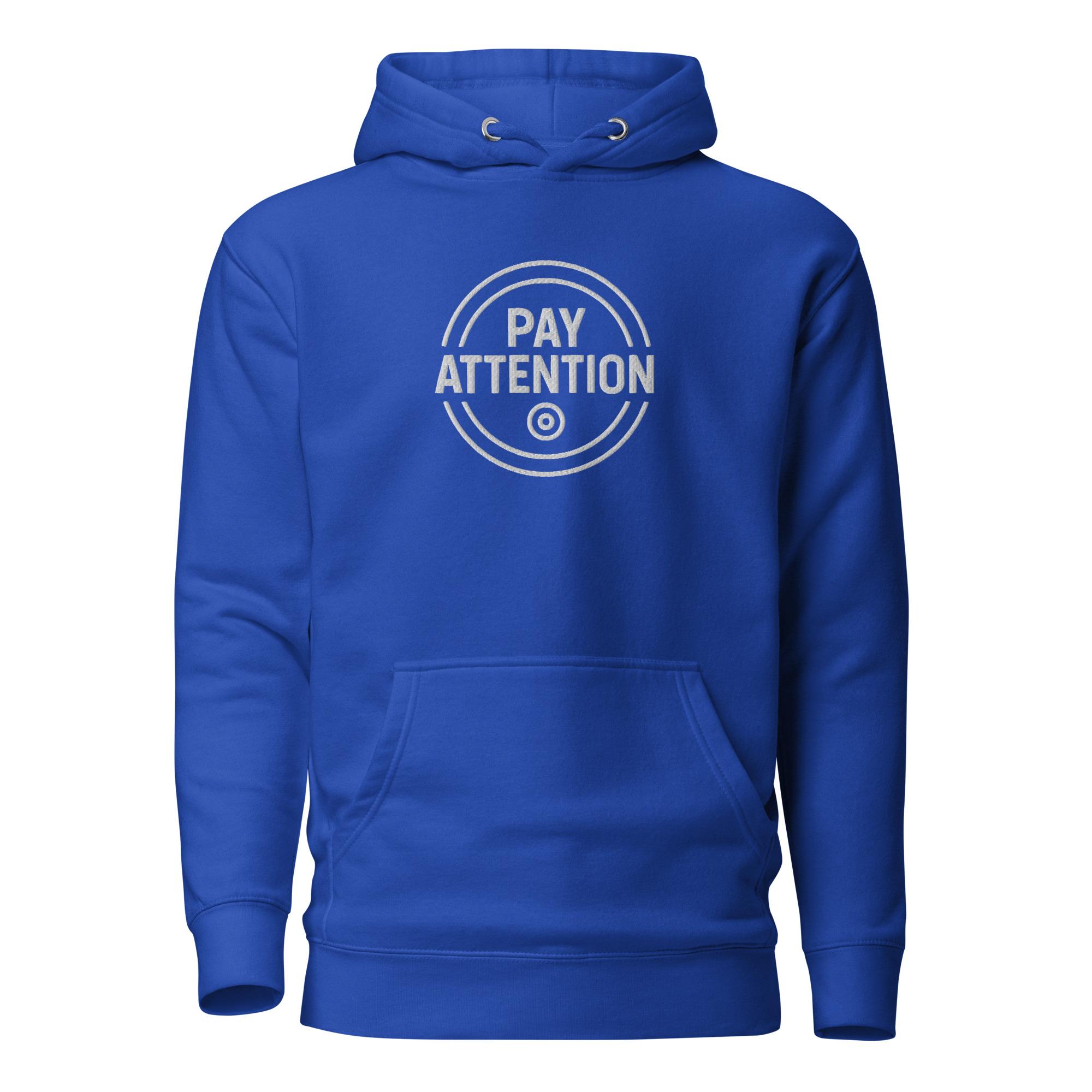 Pay Attention: To Your Circle 01 – Unisex Hoodie – White - Image 14
