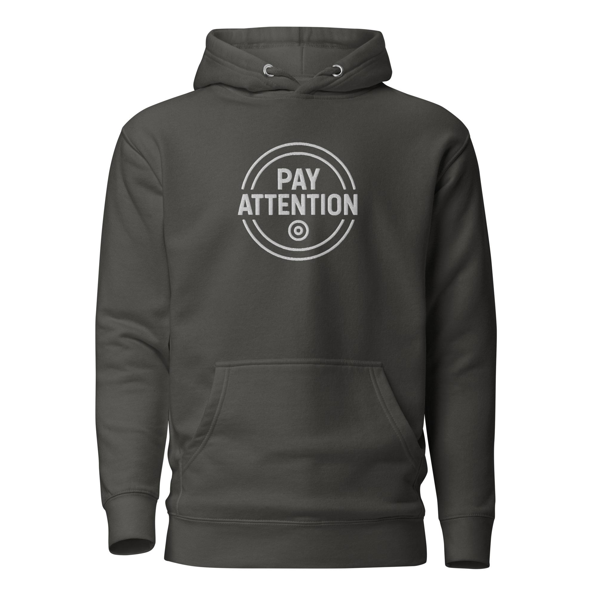 Pay Attention: To Your Circle 01 – Unisex Hoodie – White - Image 12