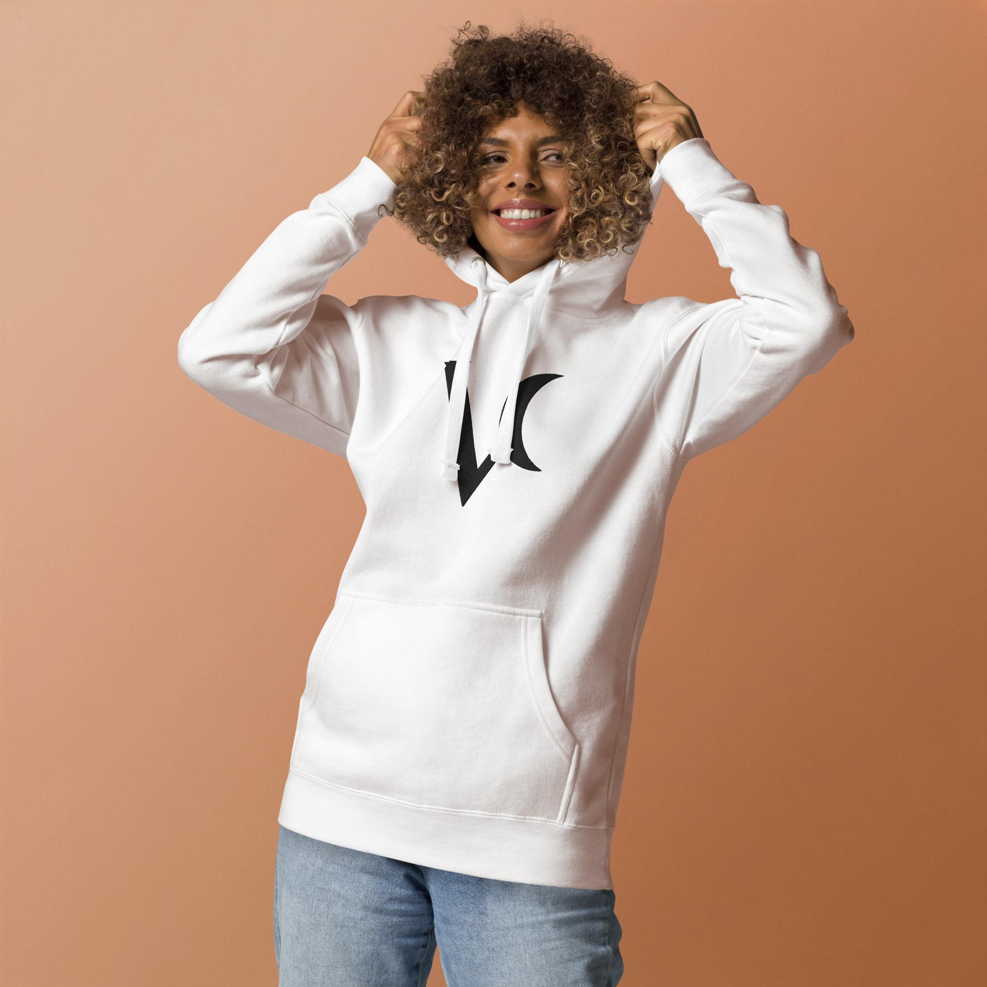 Varéluna: The VARÉ Crest™ – Unisex Hoodie – Black - Image 2