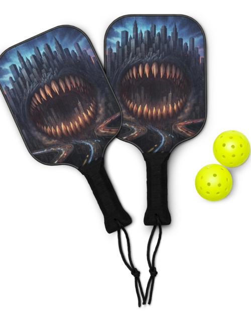 Earth: The All Eater, City: Design 02 – Pickleball paddle set