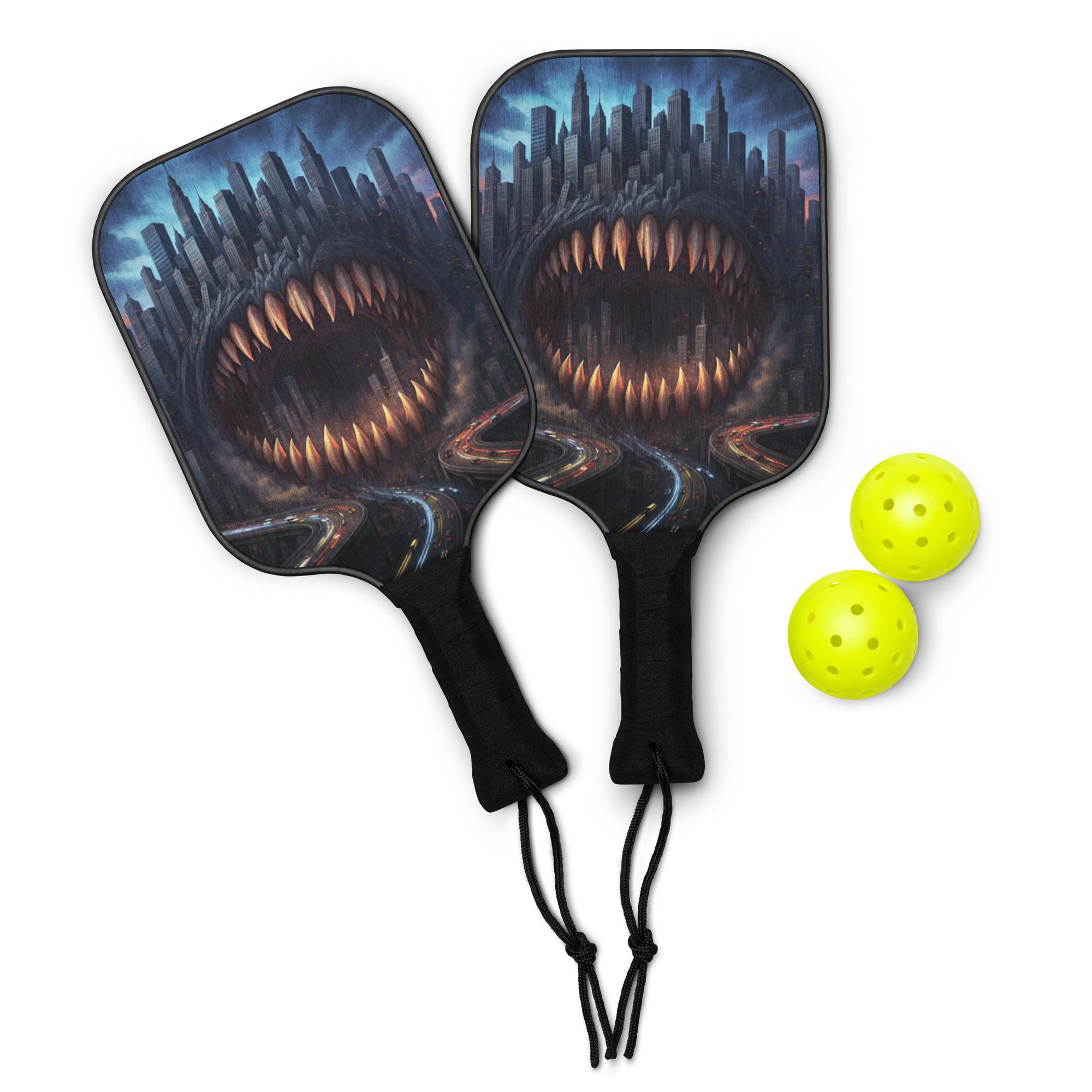 Earth: The All Eater, City: Design 02 – Pickleball paddle set
