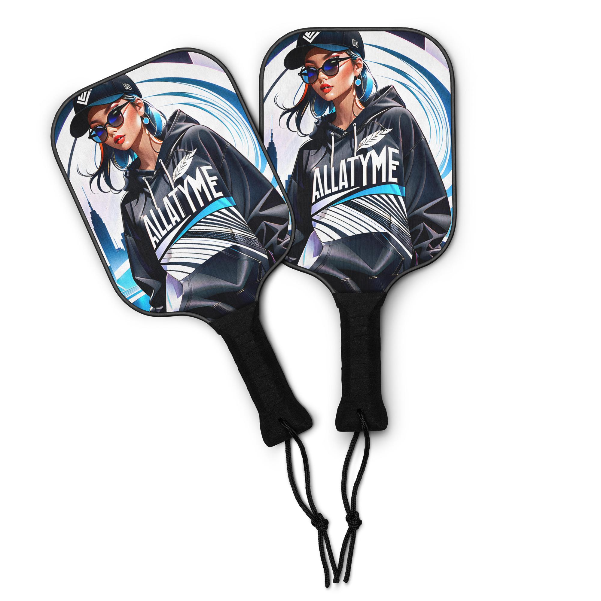 Allatyme: Hooded Woman – Pickleball paddle set