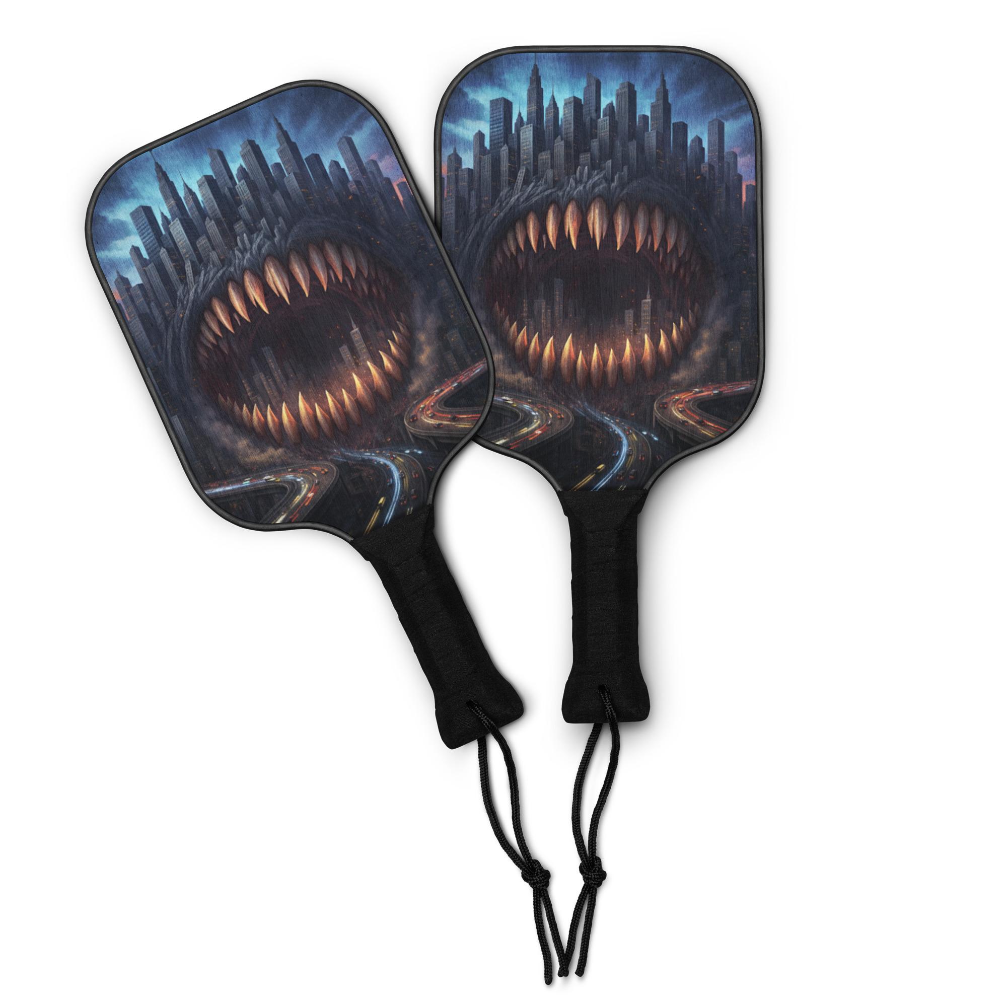 Earth: The All Eater, City: Design 02 – Pickleball paddle set - Image 2
