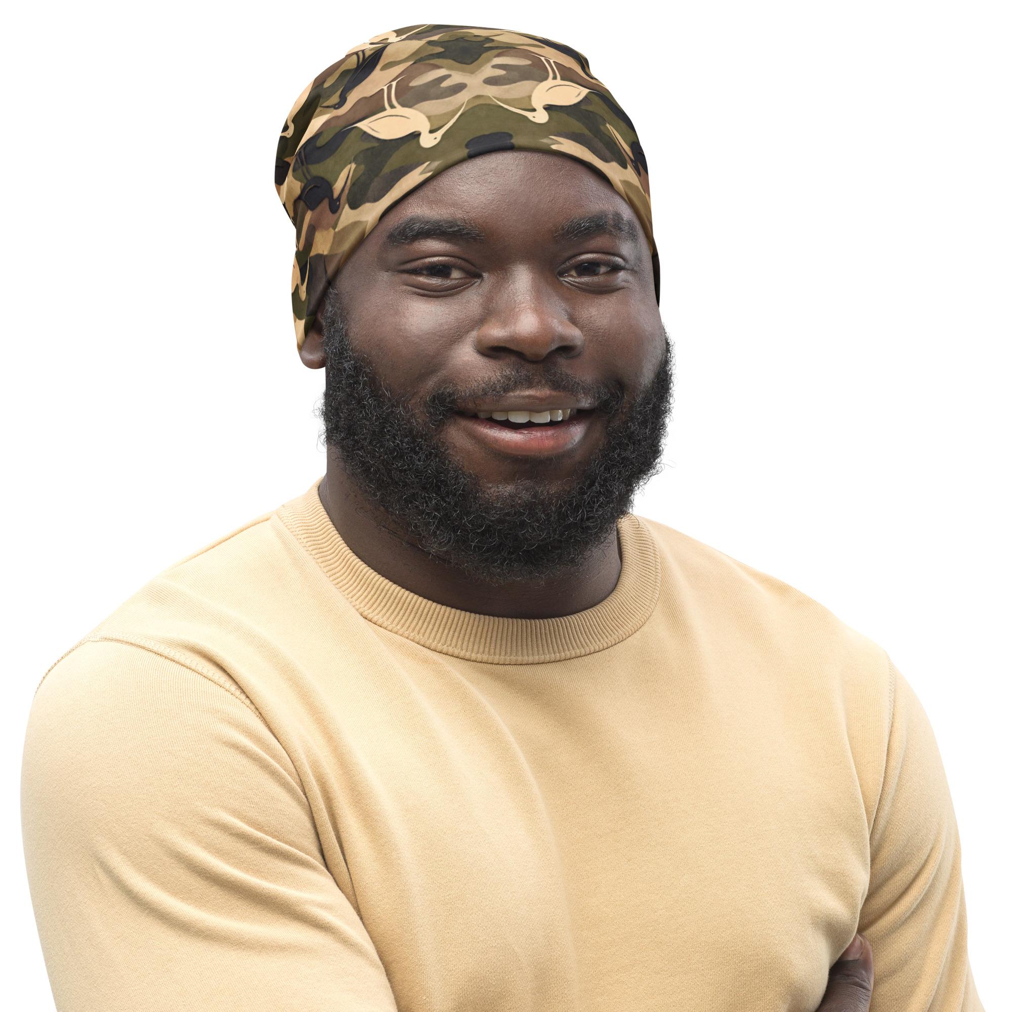 Modern Camouflage Ibis – Beanie – Olive, Khaki & Black - Image 2